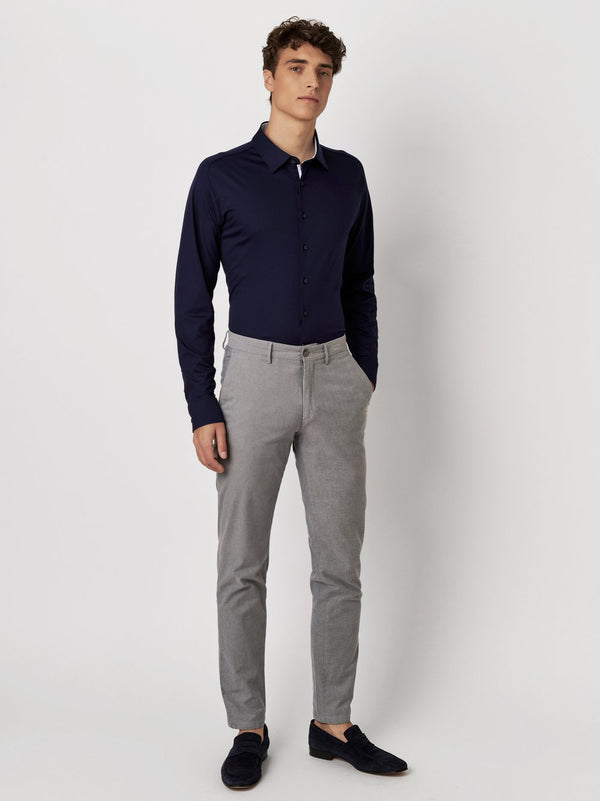 Desosto Shirt Kent with Contrast Trim | Navy
