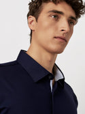 Desosto Shirt Kent with Contrast Trim | Navy