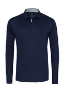 Desosto Shirt Kent with Contrast Trim | Navy