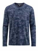John Varvatos Parson Printed Textured Crew | Navy