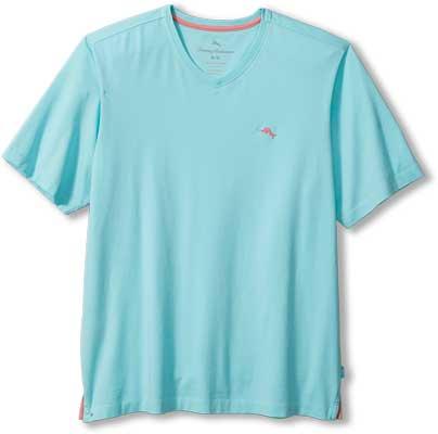 Tommy Bahama Bali Skyline V-Neck T-Shirt, Blue Swell - Caswell's Fine Menswear