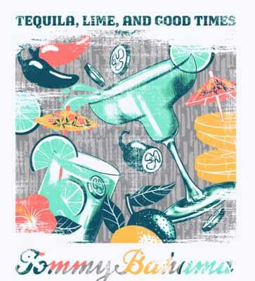 Tommy Bahama T-Shirt Tequila Time, White - Caswell's Fine Menswear