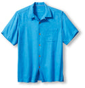 Tommy Bahama Tropic Isles Silk Camp Shirt, Blue Canal - Caswell's Fine Menswear