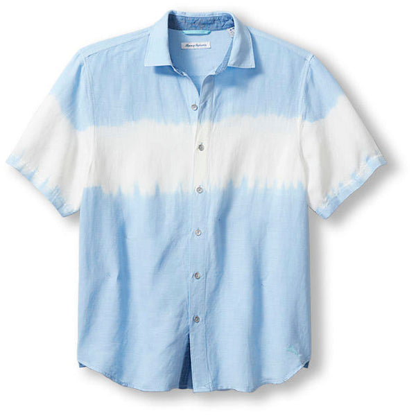Tommy Bahama Shirt Tie Dye One On | Chambray Blue - Caswell's Fine Menswear