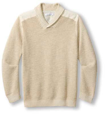 Tommy Bahama Sweater Tidemark, French Clay - Caswell's Fine Menswear