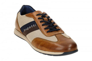 Bugatti Sneaker | Cognac/Beige - Caswell's Fine Menswear