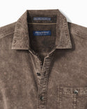 Tommy Bahama Coastline Cord Stretch Sun Fade Shirt | Brownstone
