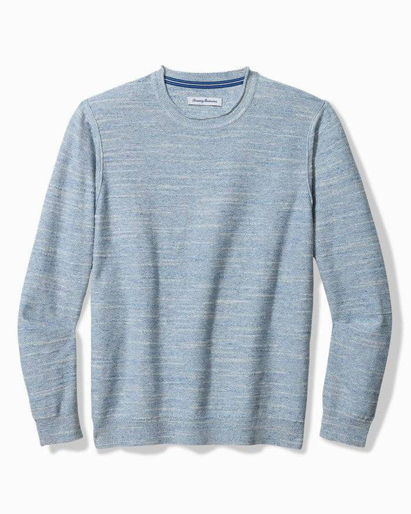 Tommy Bahama Sweater Salerno Denim Heather Caswell's Fine Menswear