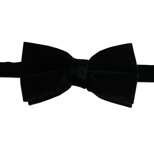 Bow Tie Velvet, Black - Caswell's Fine Menswear