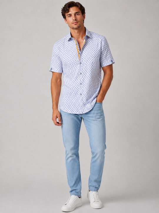 Sugar Short Sleeve Shirt KEAN | Sky
