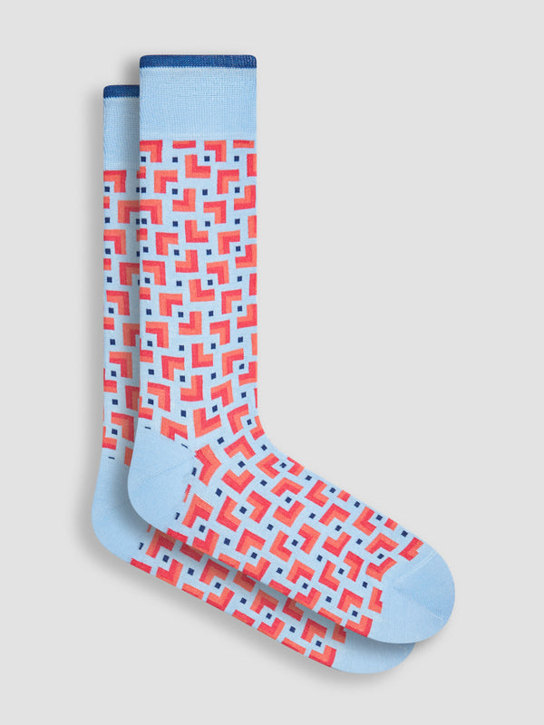 Bugatchi Socks Made in Italy, Pink - Caswell's Fine Menswear