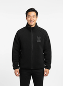 Psycho Bunny Men's Riley Sherpa Full Zip | Black