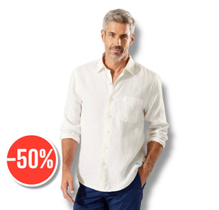 Tommy Bahama Sea Glass Breezer Linen Shirt, White