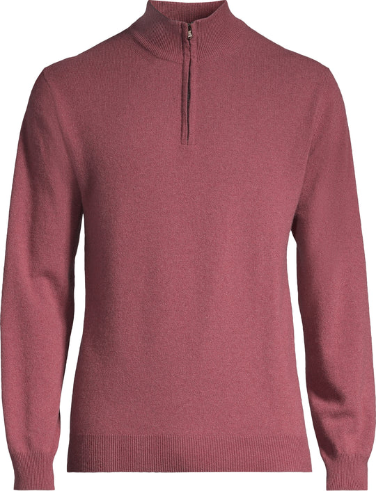 Horst Cashmere 1/4 Zip Sweater | Raspberry
