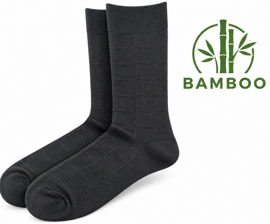 Chaussettes habillées Key en bambou | noir