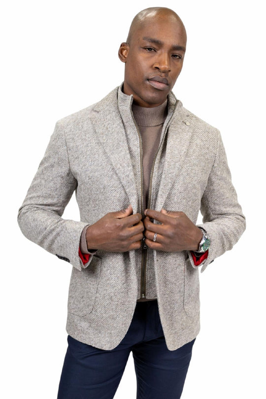 Blazer hybride en maille 7 Downie St. | Beige clair