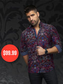 Chemise Au Noir | ABERDEEN, Burgundy