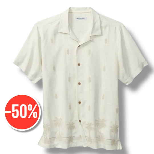 Tommy Bahama Pina Palms Embroidered Silk Camp Shirt | Continental