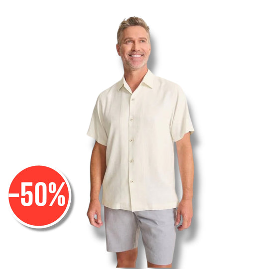 Tommy Bahama Maui Border Silk Camp Shirt | Continental