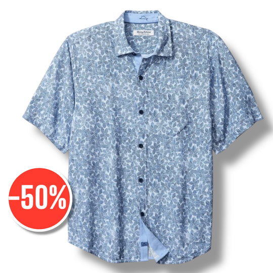 Tommy Bahama Men's Veracruz Cay Sand Dollar Camp Shirt | Cloud Nine Blue