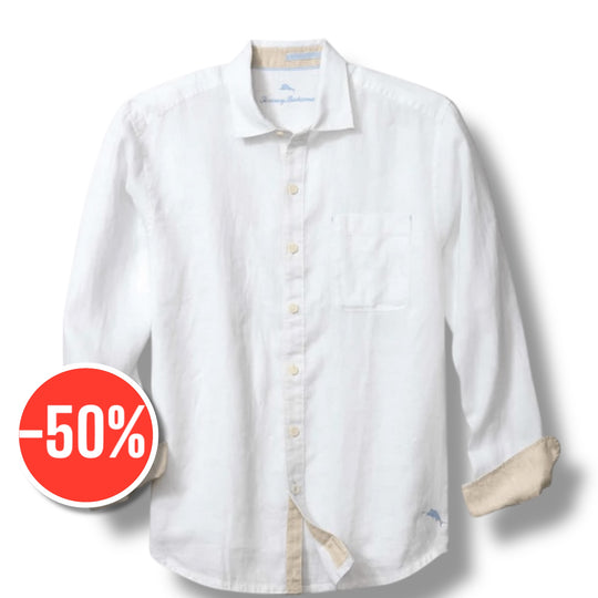 Tommy Bahama Paradise Breezer Long Sleeve Linen | White