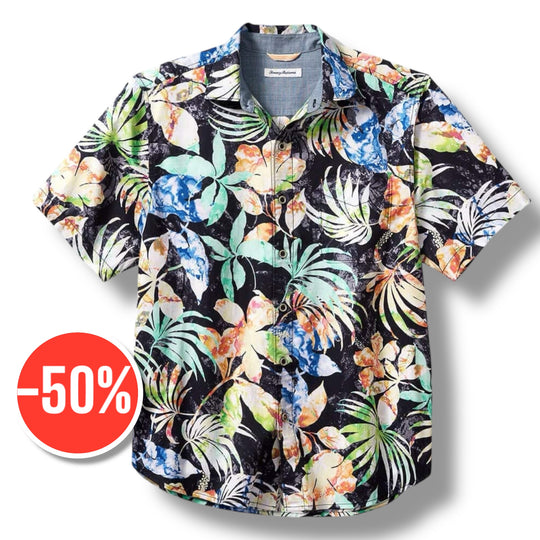 Tommy Bahama Tortola Hasta La Fuego Camp Shirt | Black