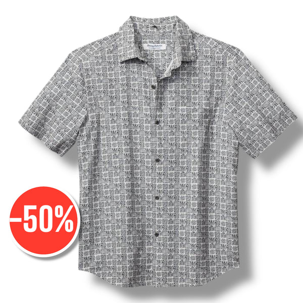 Tommy Bahama Coast Cozumel Tiles IslandZone® Shirt | Summer Grey