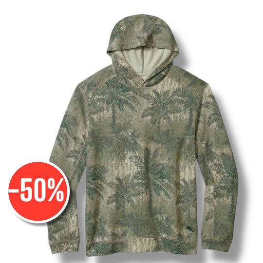 Tommy Bahama Tobago Bay Jungle King Hoodie | Light Fennel
