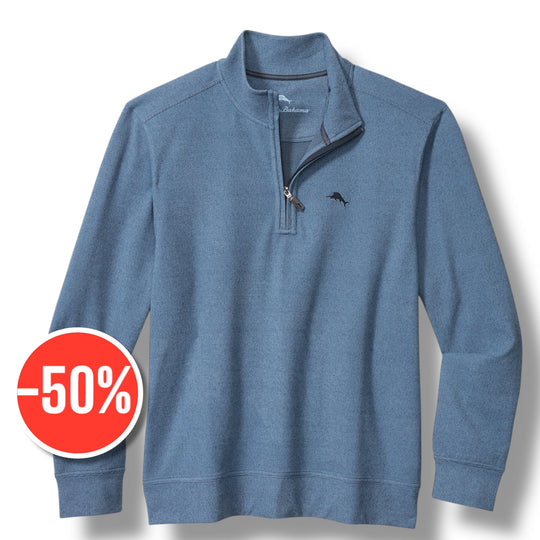 Tommy Bahama Camano Point Half Zip | Buccaneer Blue