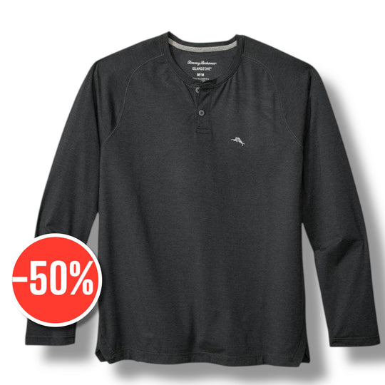 Tommy Bahama Sandrunner IslandZone® Henley | Coal