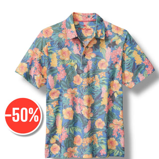 Tommy Bahama Polo Shirt Toucan Paradise | Dutch Blue
