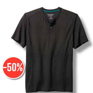 Tommy Bahama Weekend Player Henley | Black