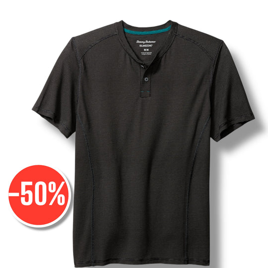 Tommy Bahama Weekend Player Henley - Noir