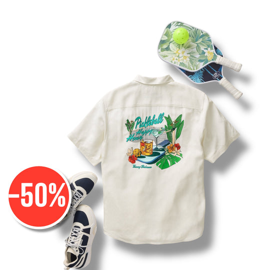 Tommy Bahama Pickleball Happy Hour Silk Camp Shirt | Continental