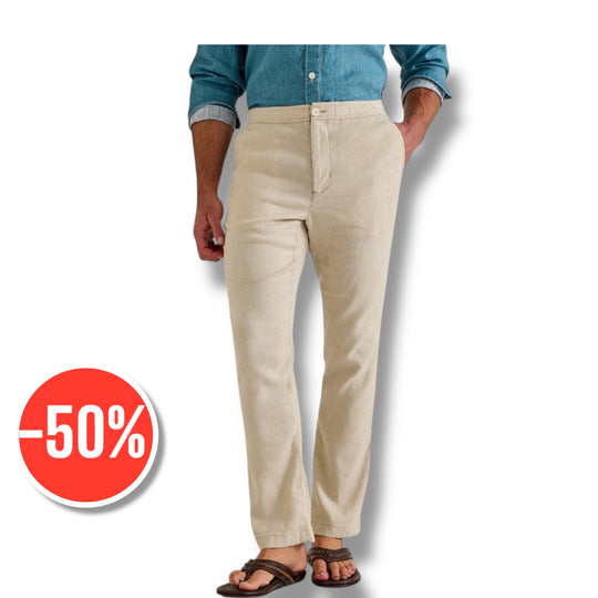 Tommy Bahama Beach Coast - Pantalon à taille élastiquée en lin - Stone Khaki