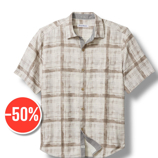Tommy Bahama Plaid About You Silk Camp Shirt | Continental