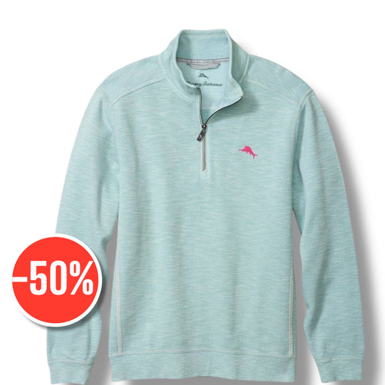 Tommy Bahama Tobago Bay Half-Zip Sweatshirt | Sterling Blue