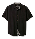 Tommy Bahama Drinks Well With Others Embroidered Silk Camp Shirt | Black