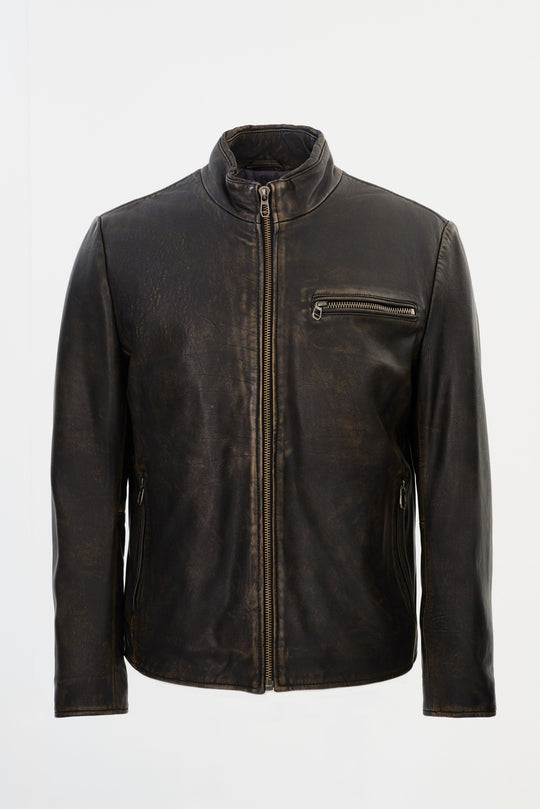 Regency Leather Jacket Jonathan | Black/Beige