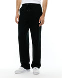 Psycho Bunny Mens Textured Sweat Pant Marc | Black
