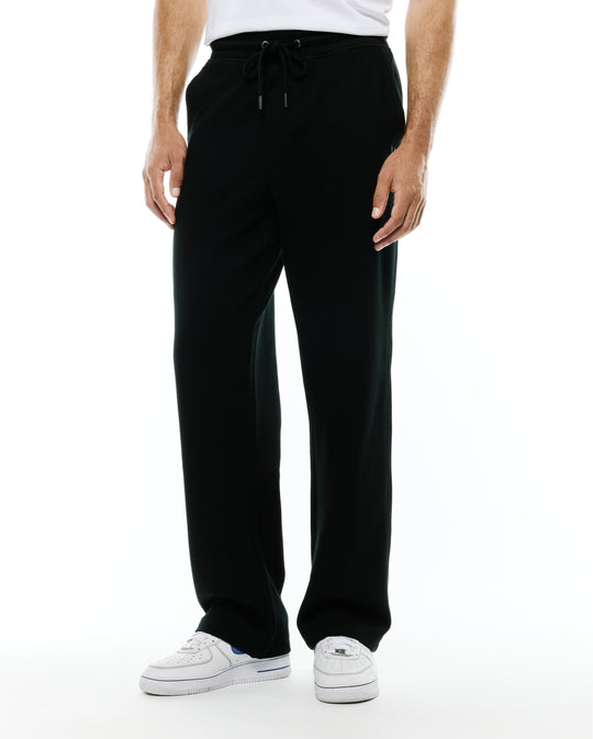 Psycho Bunny Mens Textured Sweat Pant Marc | Black
