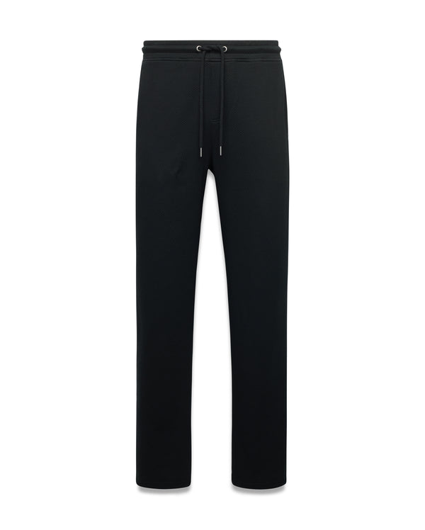 Psycho Bunny Mens Textured Sweat Pant Marc | Black