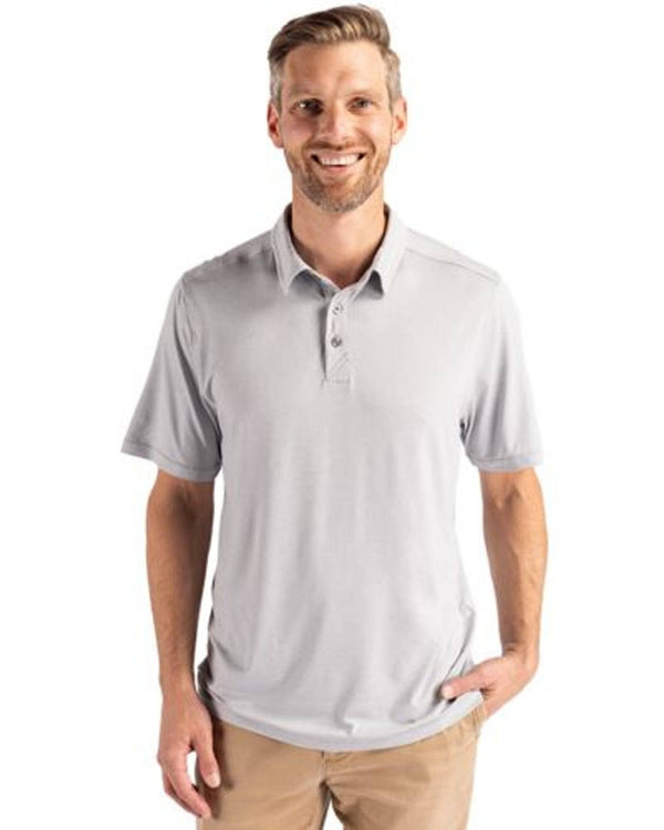 Cutter & Buck Coastline Epic Comfort Eco Recycled Mens Polo | Concrete - Caswell's Fine Menswear