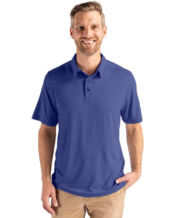 Cutter & Buck Coastline Epic Comfort Eco Recycled Mens Polo | Tour Blue - Caswell's Fine Menswear