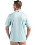 Cutter & Buck Pike Eco Flora Print Recycled Mens Polo | Fresh Mint - Caswell's Fine Menswear