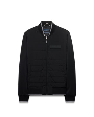 Psycho Bunny Mens Nylon Mix Hiro Jacket | Black