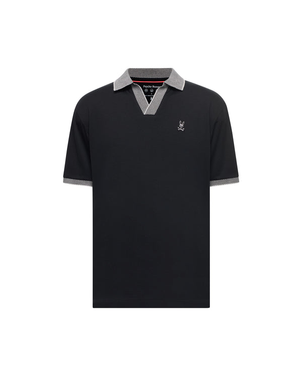 Psycho Bunny Men's Jonathan Pique Polo | Black