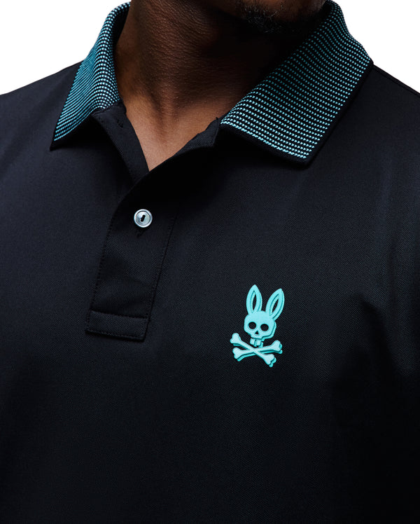 Polo Dax Sport Hommes Psycho Bunny - Noir