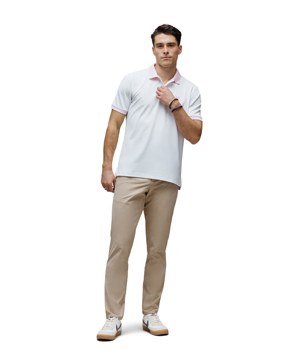 Psycho Bunny Men's Dax Sport Polo | White