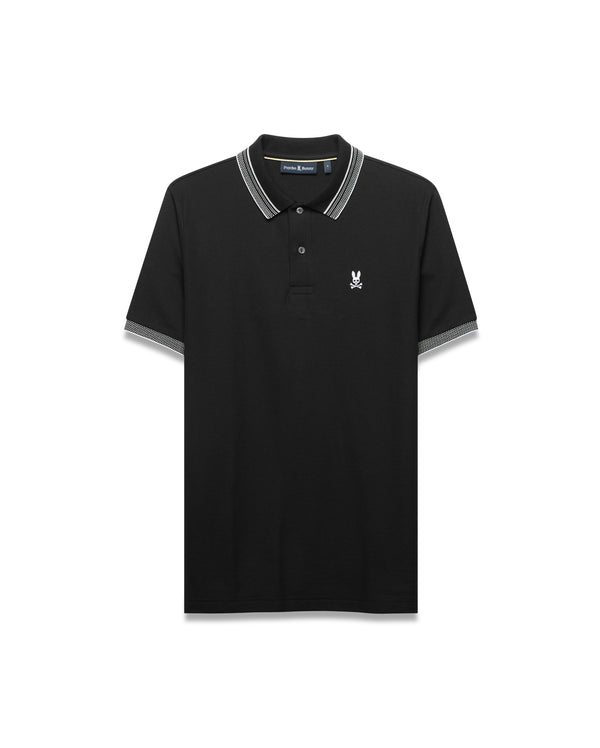 Psycho Bunny Mens Polo Nicolas | Black